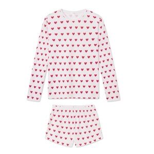 Lake Pajamas Valentine’s Day Long Sleeve Shorts Set MEDIUM